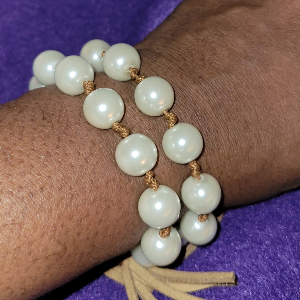 Chicos Faux Pearl Bracelet